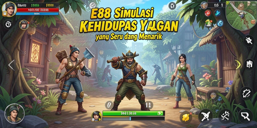 Screenshot utama E88 menampilkan gameplay simulasi yang menarik dan interaktif.