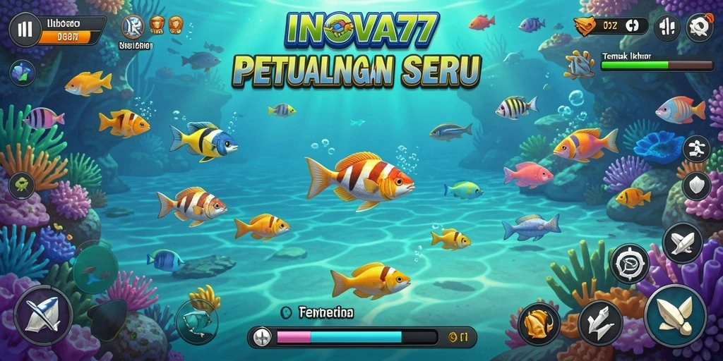 Tampilan menarik dari gameplay Tembak Ikan di INOVA77.
