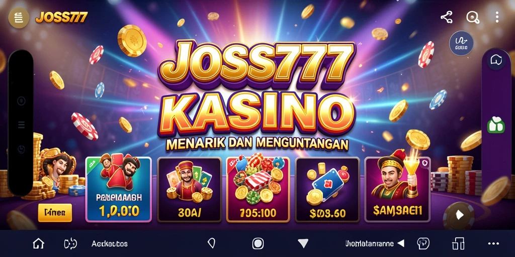 Tampilan gameplay JOSS777 yang mengesankan di layar ponsel.
