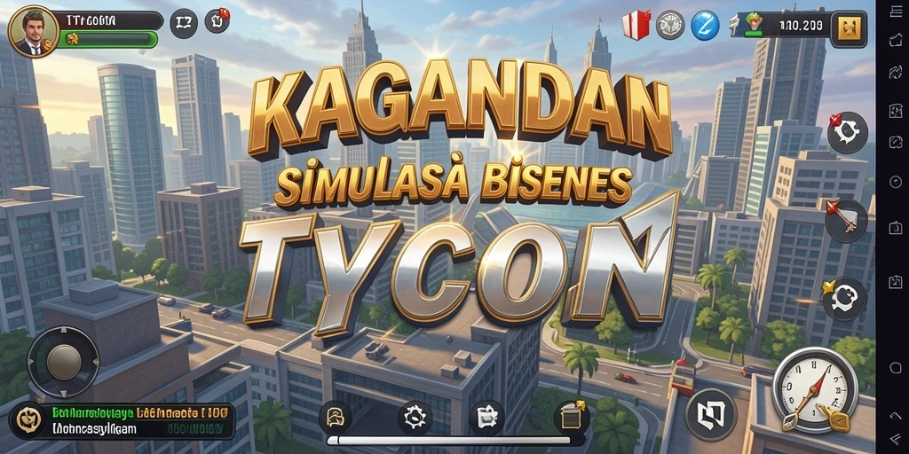 Tampilan gameplay KAGANDAN dengan elemen Tycoon yang menarik.