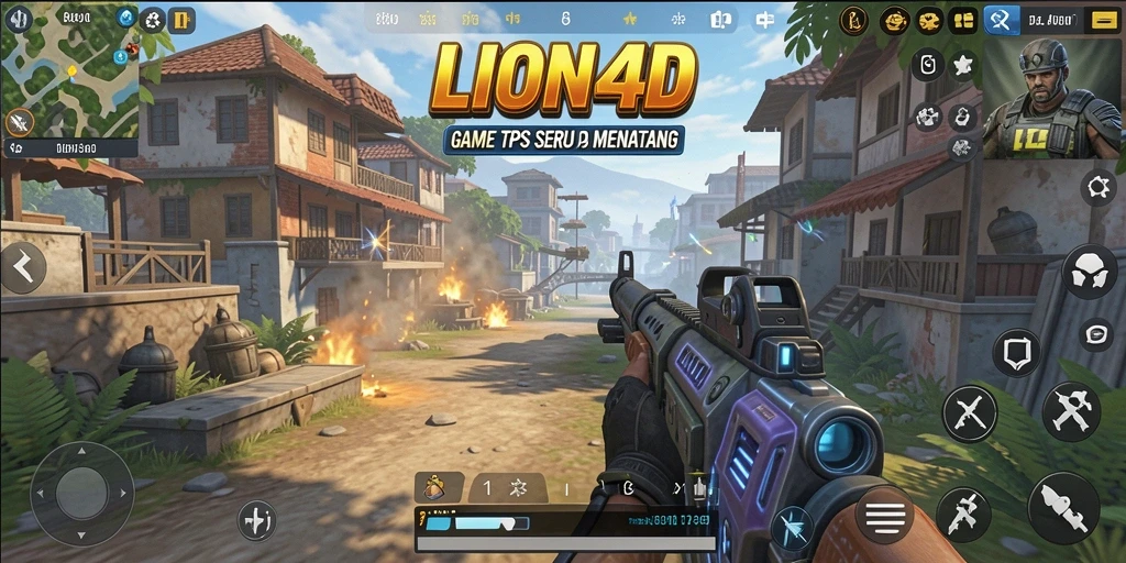 Gameplay LION4D yang seru dan mendebarkan dalam pertempuran TPS.