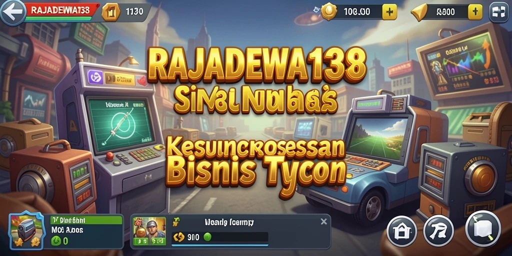 Tampilan gameplay RAJADEWA138 yang menarik dengan simulasi bisnis yang realistis.