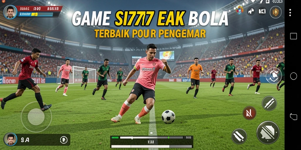 Tampilan gameplay menegangkan dalam SIA777 yang menunjukkan aksi sepak bola.