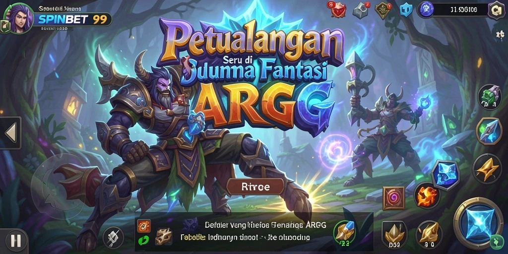 Tangkapan layar menampilkan pertarungan epik dalam SPINBET99 ARPG.