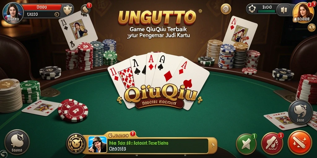 Screenshot gameplay UNGUTOTO menampilkan keseruan bermain QiuQiu.
