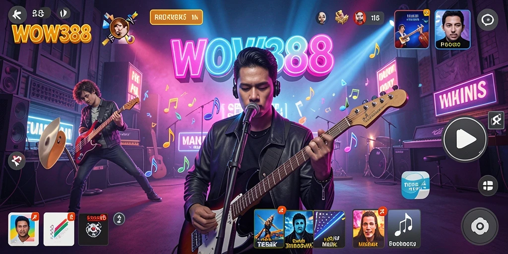 Tangkapan layar gameplay <strong>WOW388</strong> menampilkan aksi seru dan lagu-lagu yang mendebarkan.